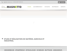 Tablet Screenshot of magnetto-ets.fr